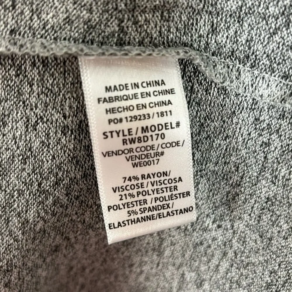 Splendid Addison Jersey Mini Dress in Heathered Grey NWT Size Small